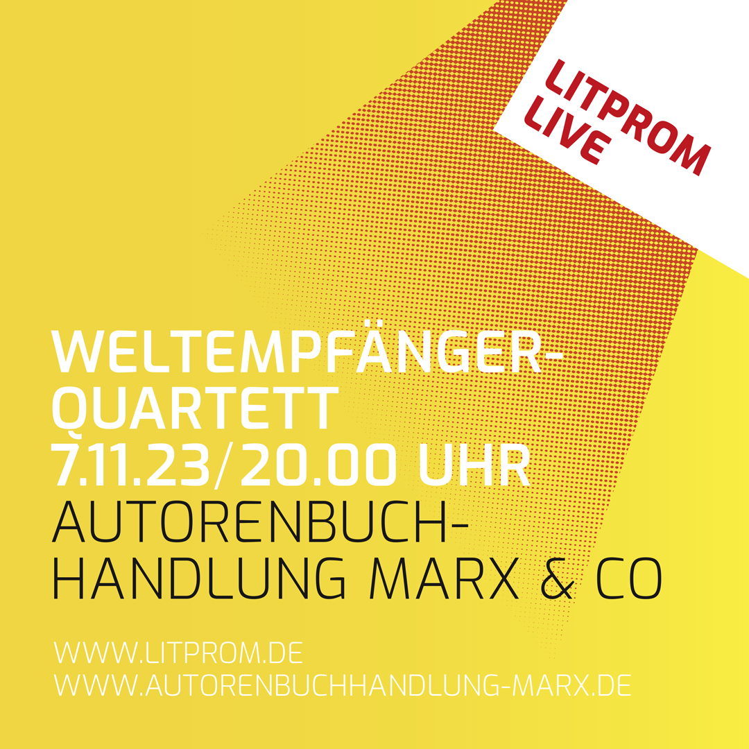 4 Bücher, 4 Jury-Mitglieder – Aufzeichnung vom Weltempfänger-Quartett im November 2023